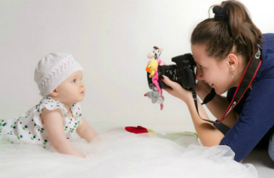 Zavlekalochka för en fotografering av barn