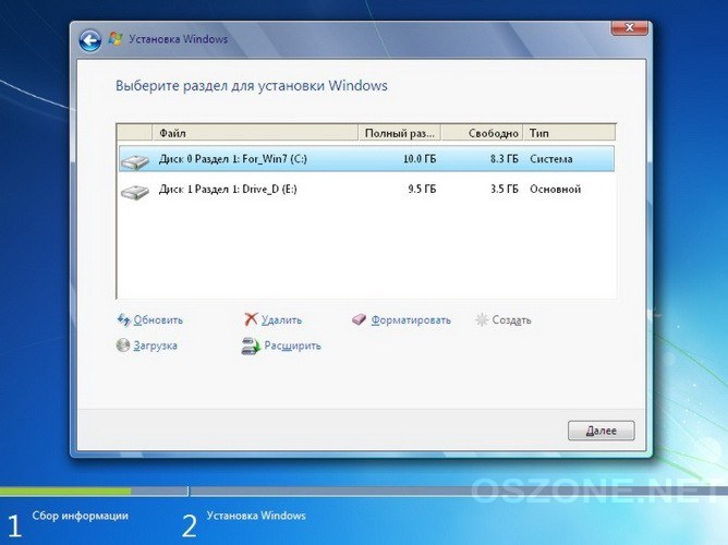 Installera Windows 7 från under Windows XP